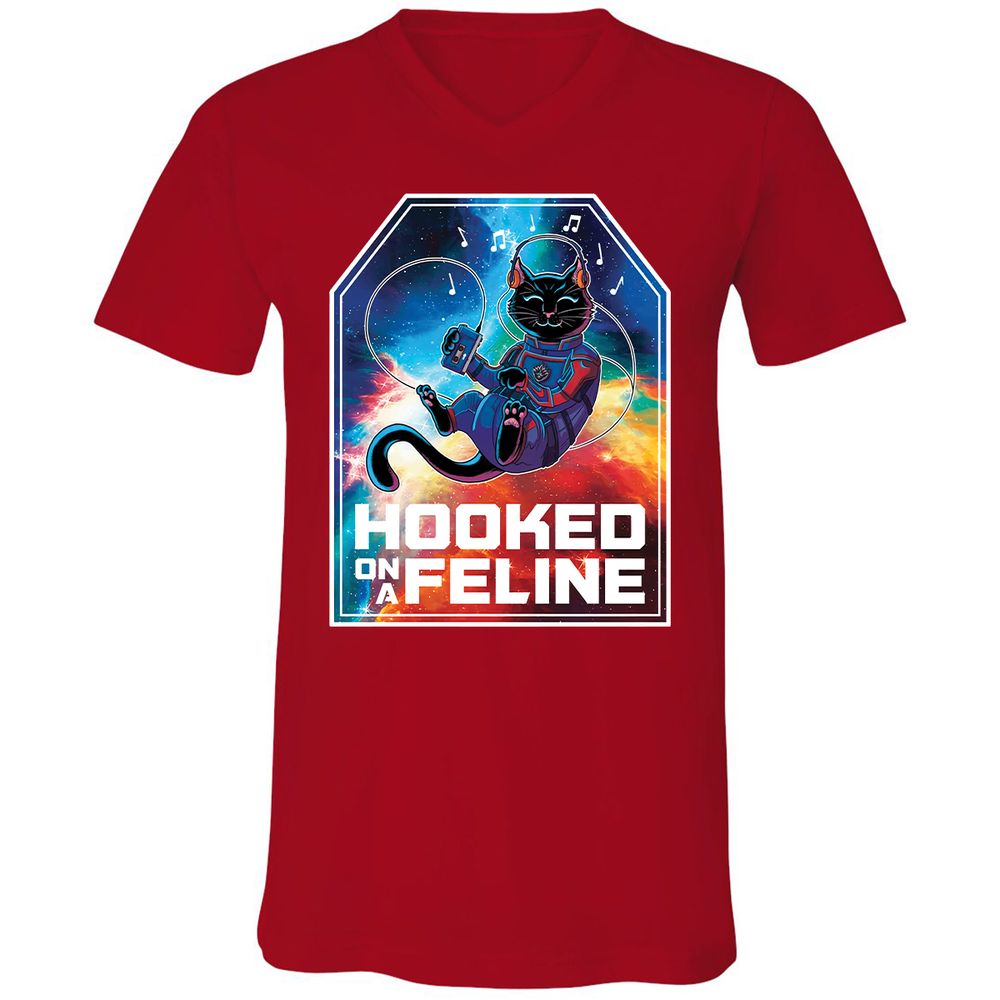 Unisex V-Neck T-Shirt - JFM3JBN1 - Red - 3