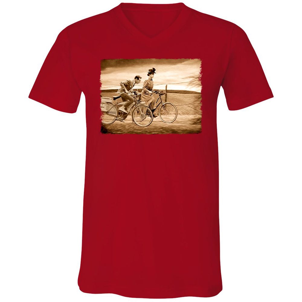 Unisex V-Neck T-Shirt - CMG53KM6 - Red - 3