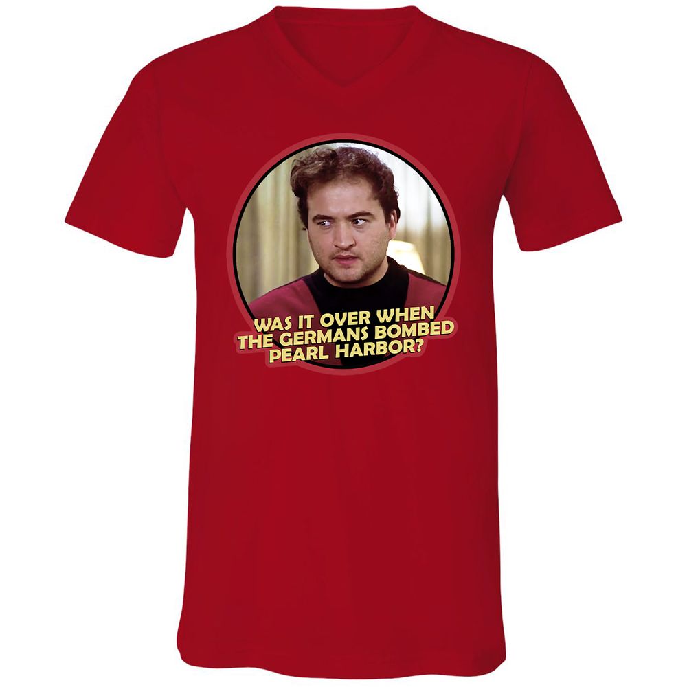 Unisex V-Neck T-Shirt - ZCMRY1ND - Red - 3