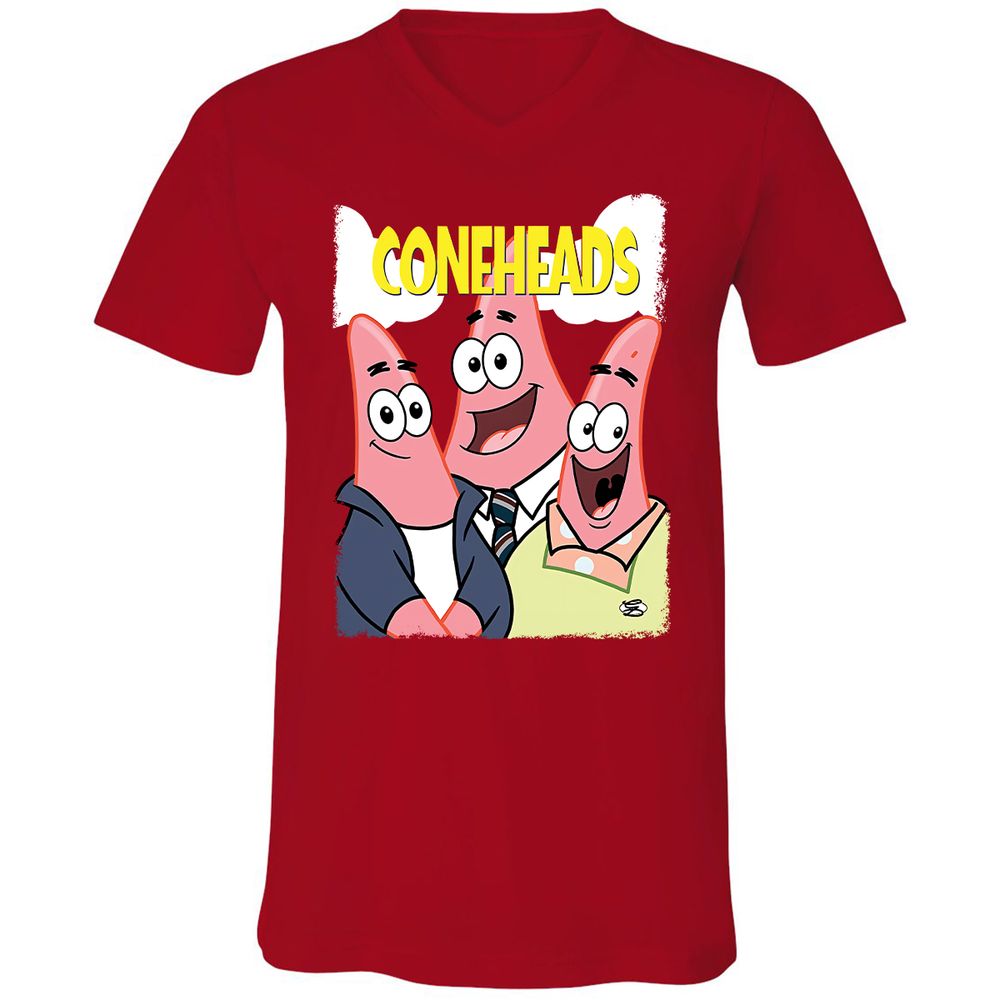 Unisex V-Neck T-Shirt - 9VHB1SBE - Red - 3