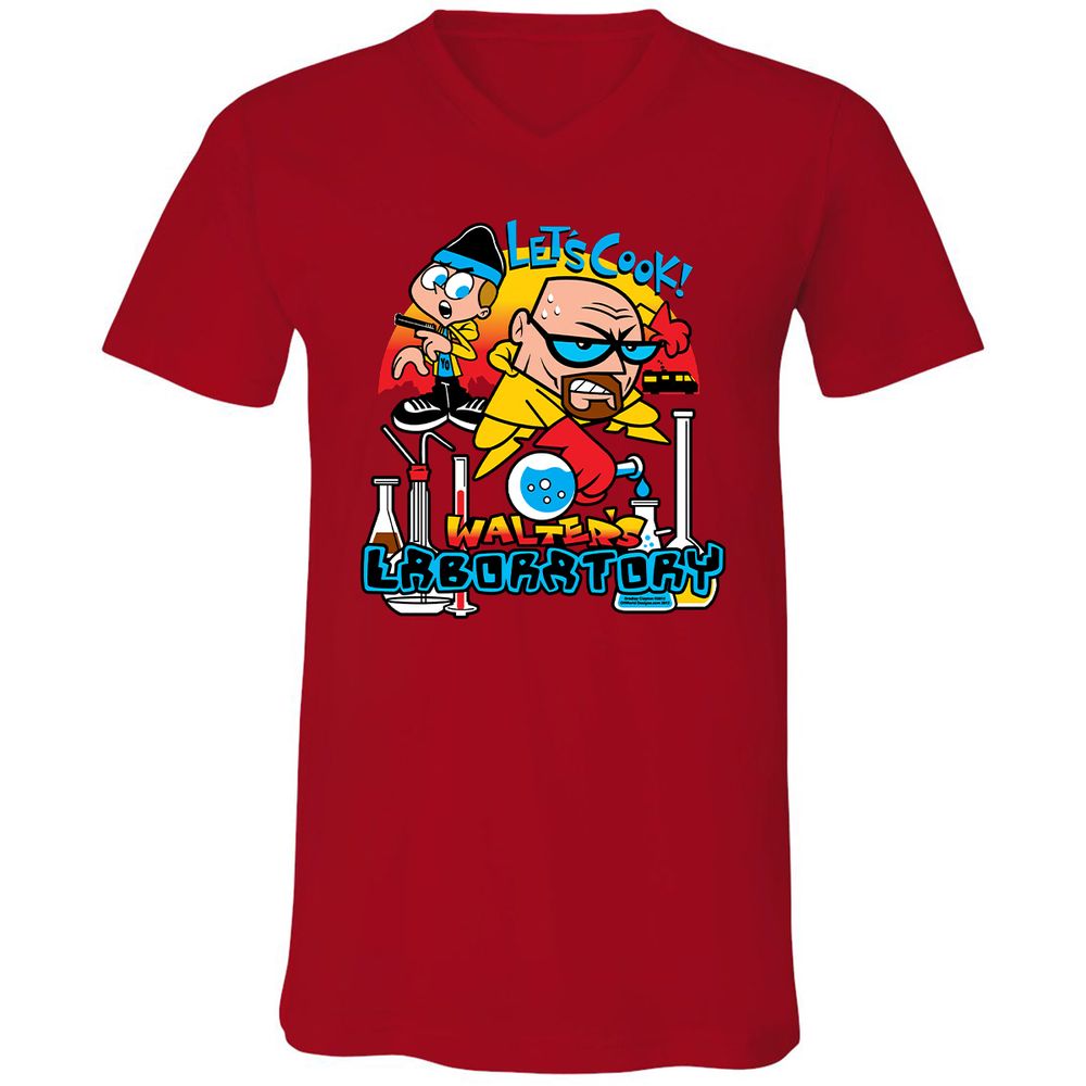 Unisex V-Neck T-Shirt - 29PZUUCS - Red - 3
