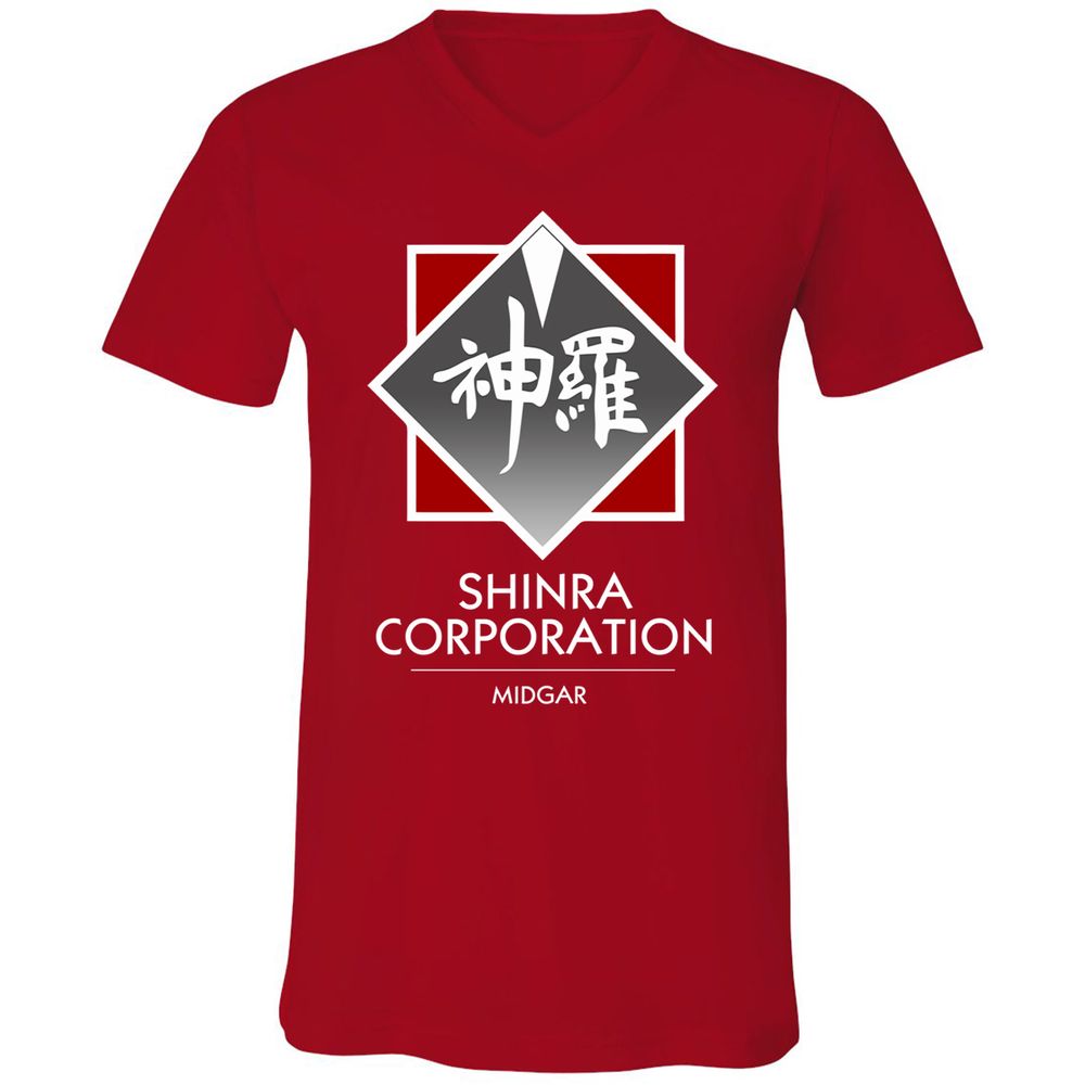 Unisex V-Neck T-Shirt - 8YMS49UG - Red - 3