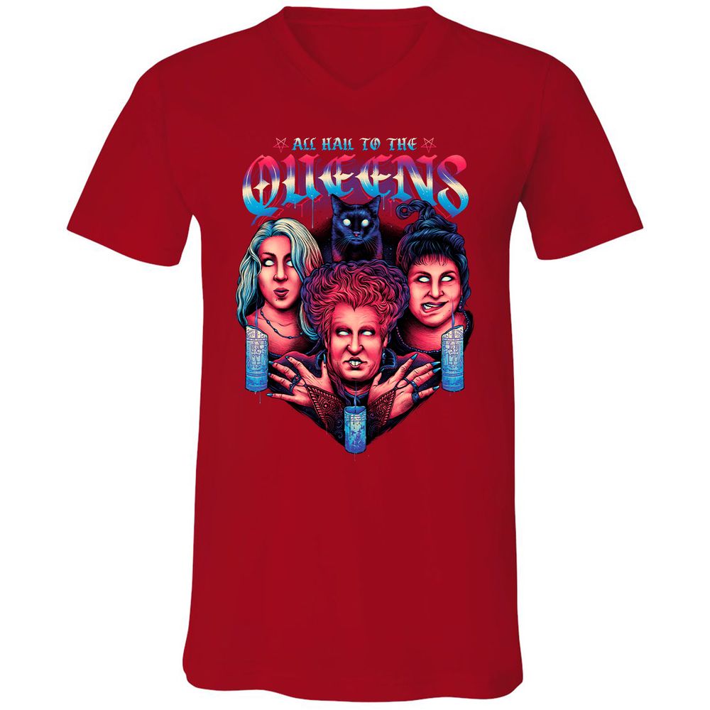 Unisex V-Neck T-Shirt - J1175HYR - Red - 3