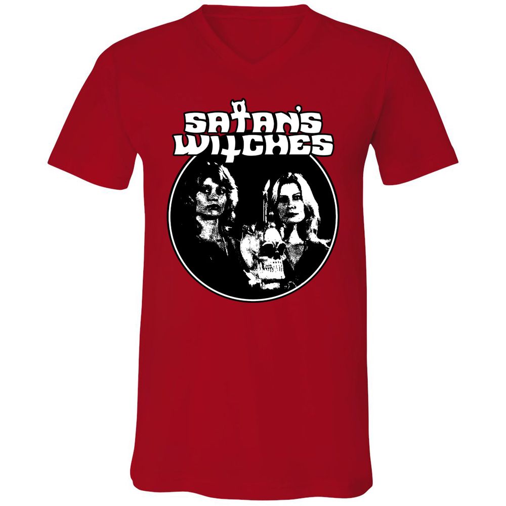 Unisex V-Neck T-Shirt - ZT5M5KW8 - Red - 3