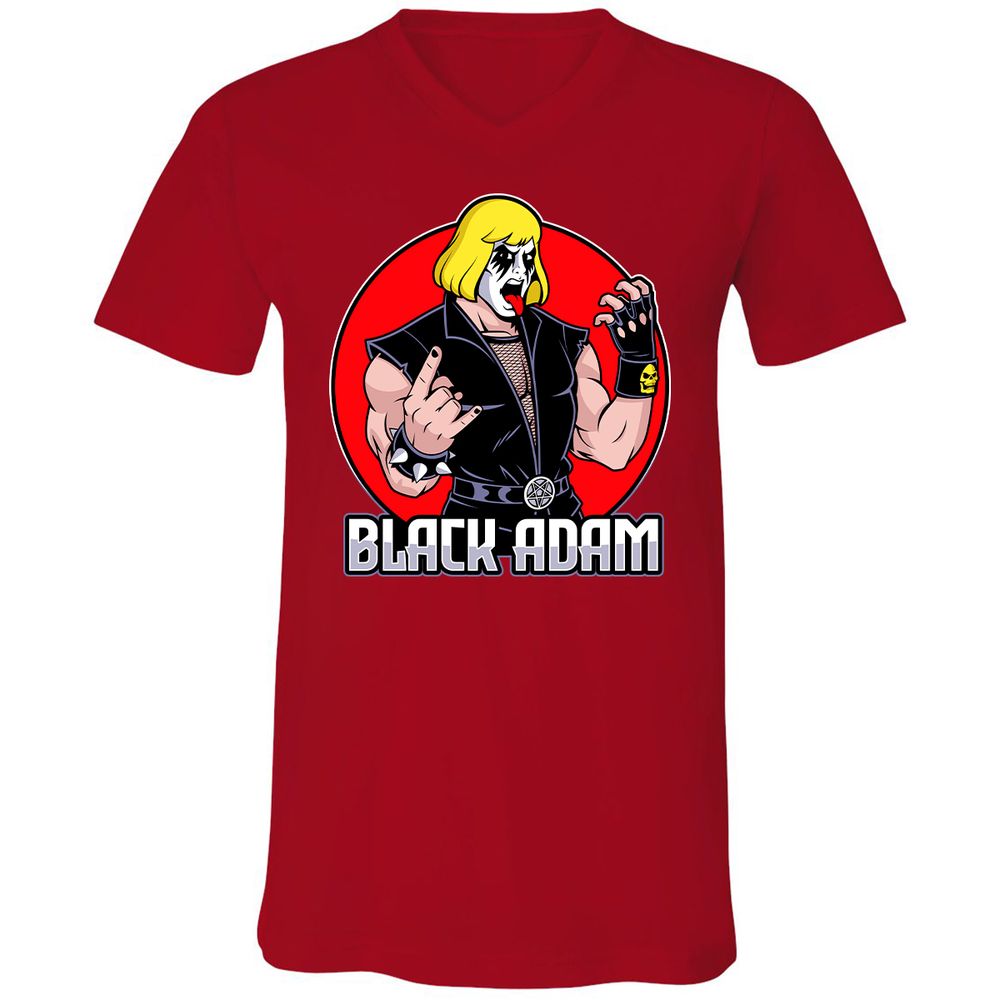 Unisex V-Neck T-Shirt - KW481EL5 - Red - 3