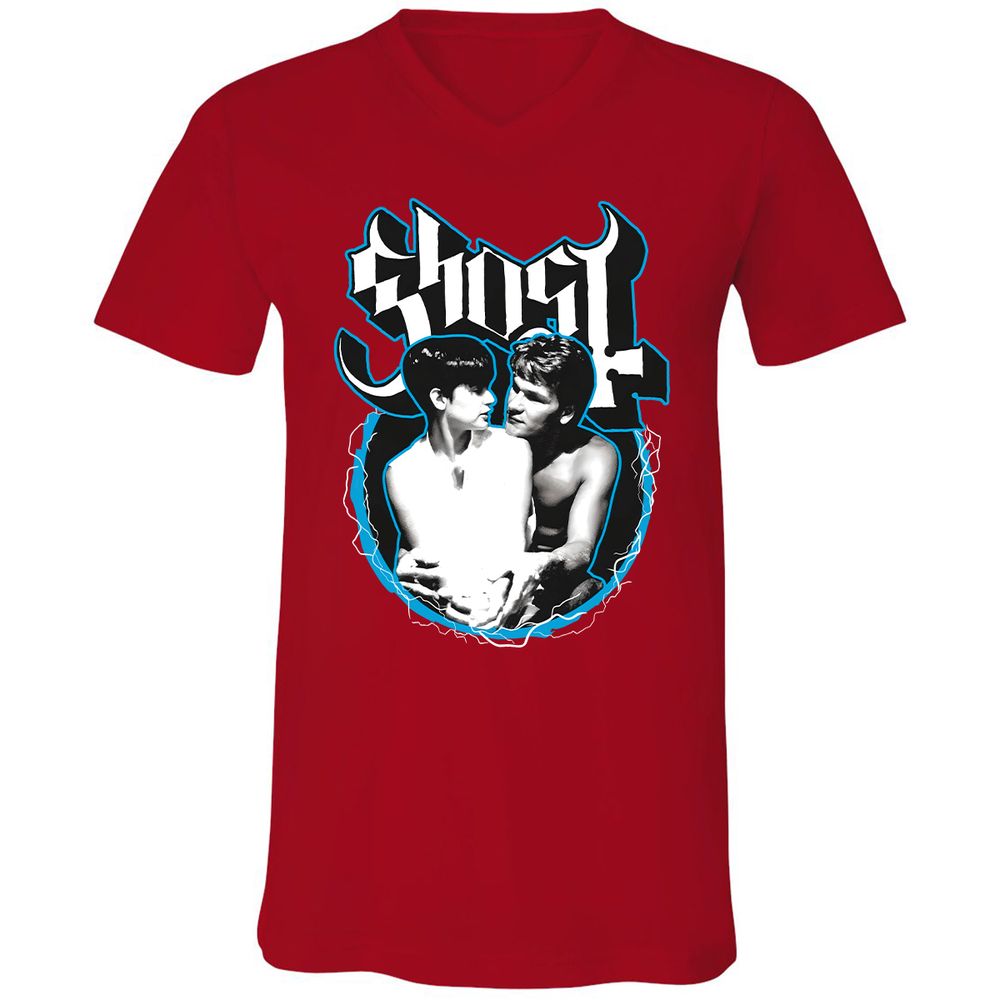 Unisex V-Neck T-Shirt - 5HHKQUC7 - Red - 3