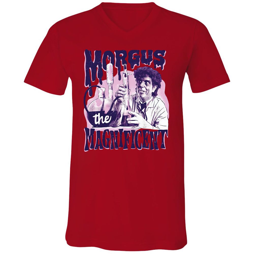 Unisex V-Neck T-Shirt - LPNAFFMB - Red - 3