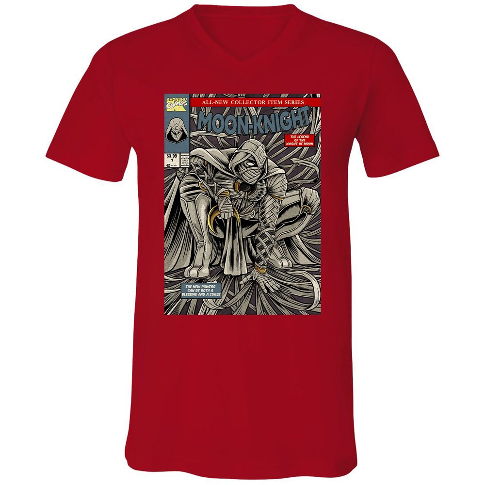 Unisex V-Neck T-Shirt - 6NP21XXF - Red - 3