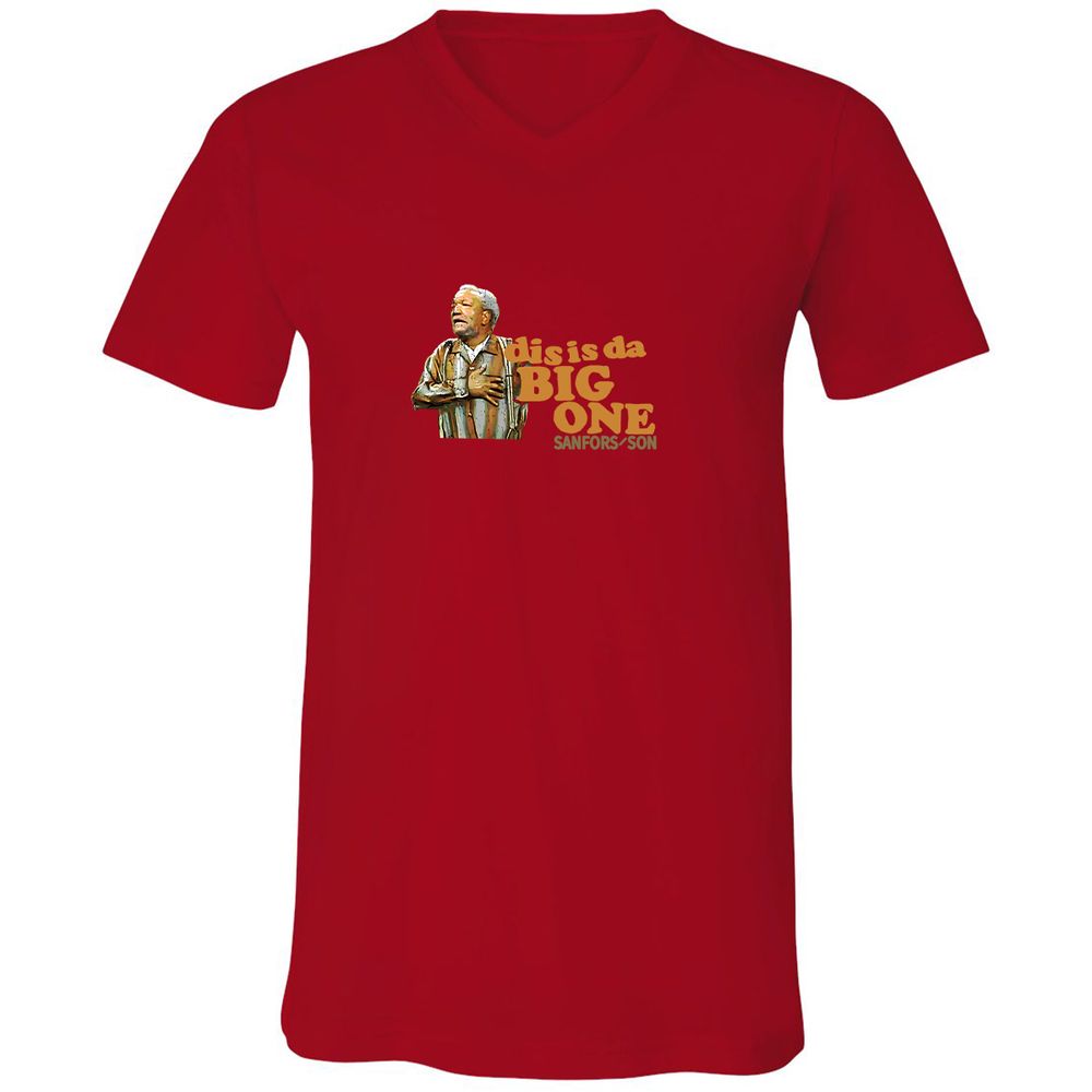 Unisex V-Neck T-Shirt - LGNTUAJ3 - Red - 3