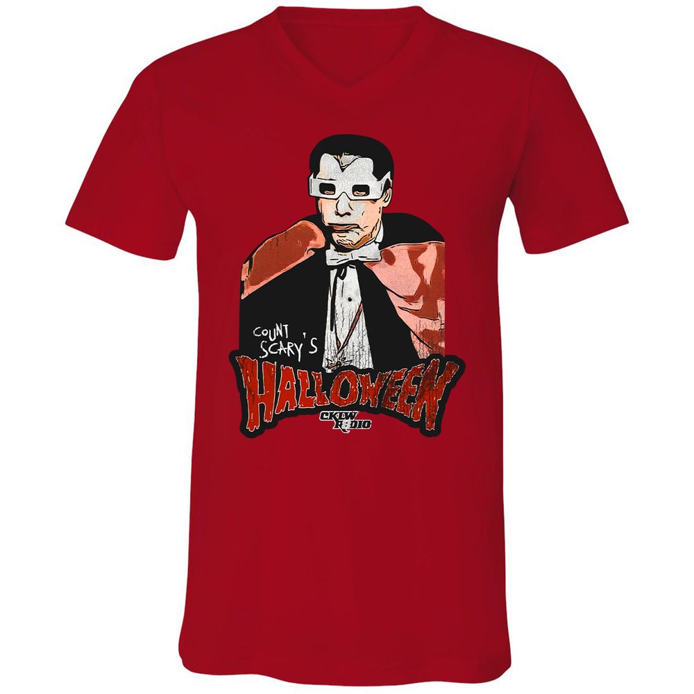 Unisex V-Neck T-Shirt - LRRMPL7Z - Red - 3