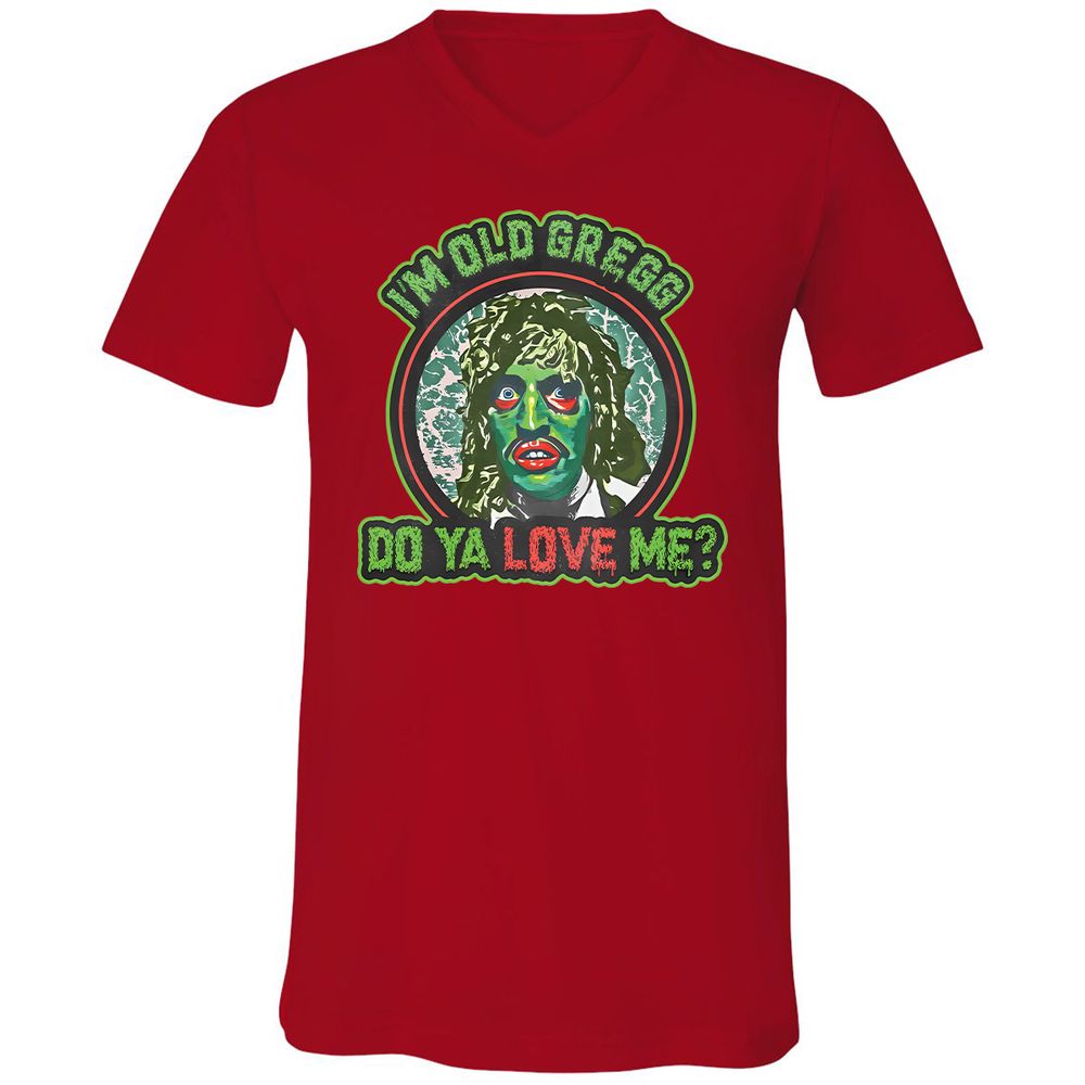Unisex V-Neck T-Shirt - C1CJ1SWA - Red - 3