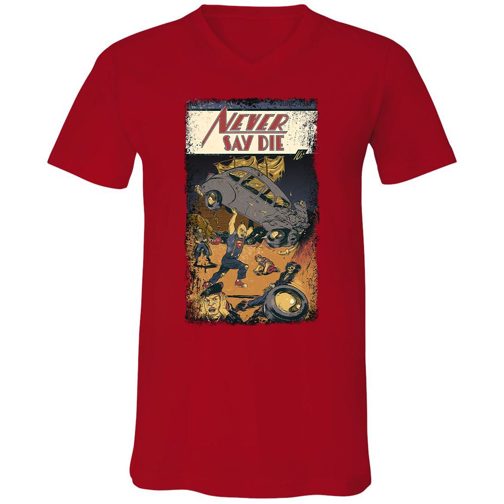 Unisex V-Neck T-Shirt - 2JSP4CGS - Red - 3