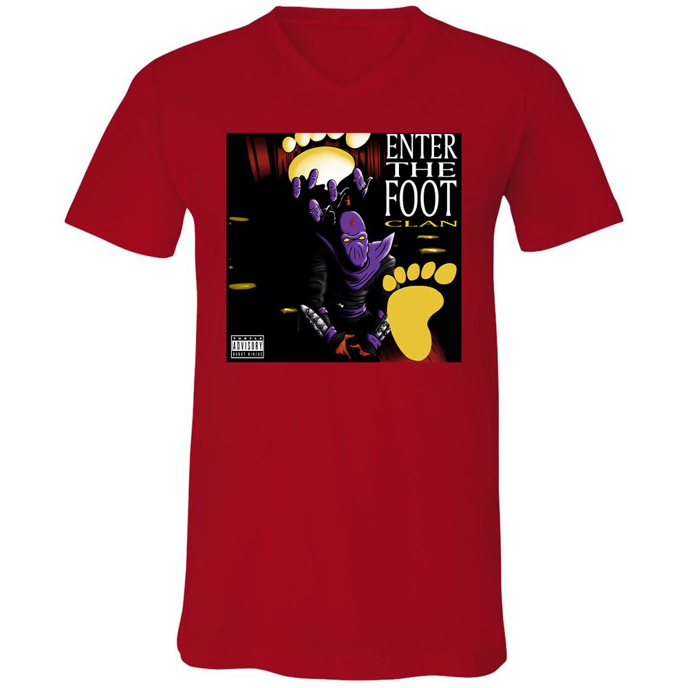 Unisex V-Neck T-Shirt - 2E83CY24 - Red - 3