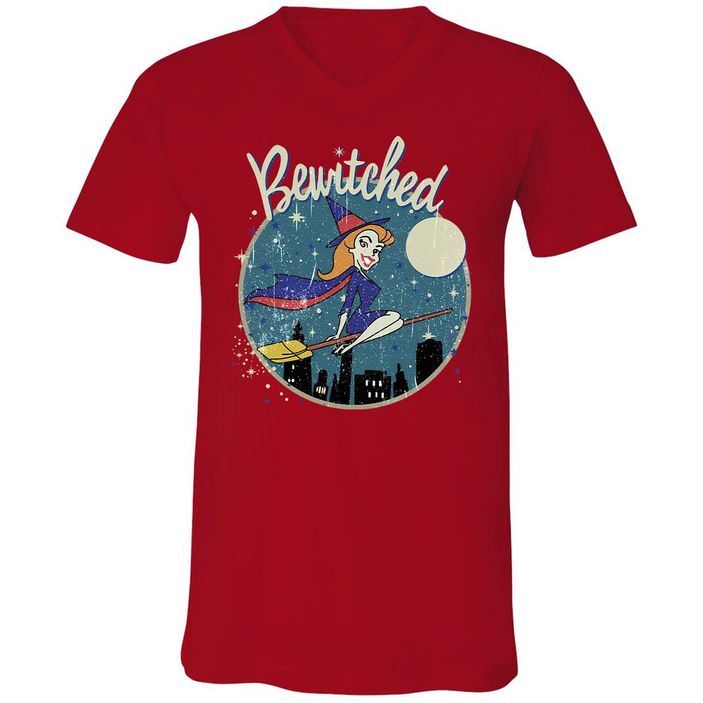 Unisex V-Neck T-Shirt - 1FGLLJNB - Red - 3