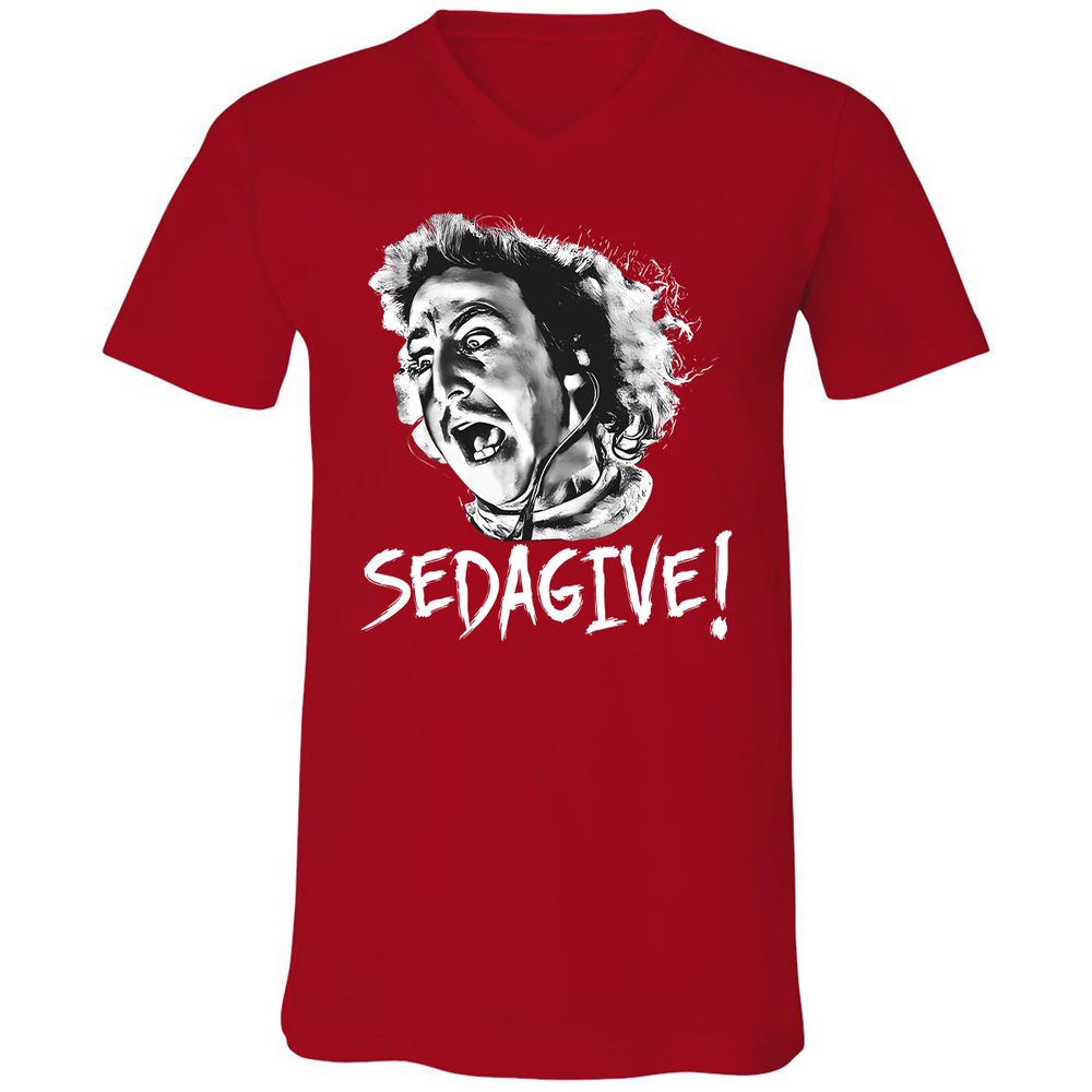 Unisex V-Neck T-Shirt - LF2UNZRP - Red - 3