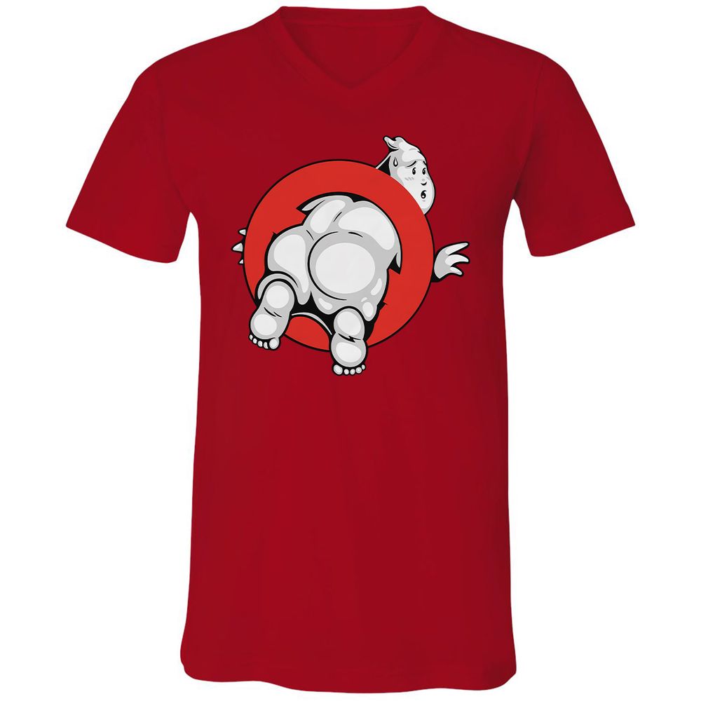 Unisex V-Neck T-Shirt - S8EUNX6Z - Red - 3