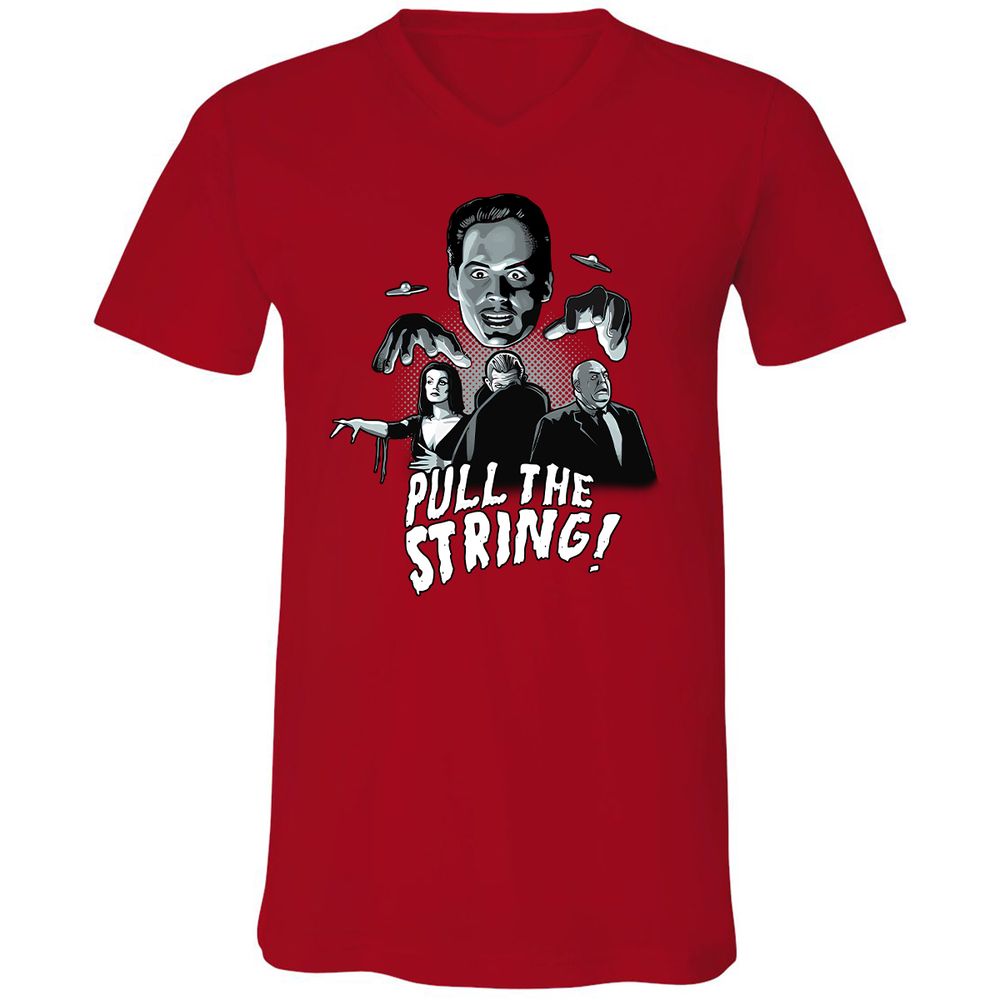 Unisex V-Neck T-Shirt - EHDHV3SY - Red - 3