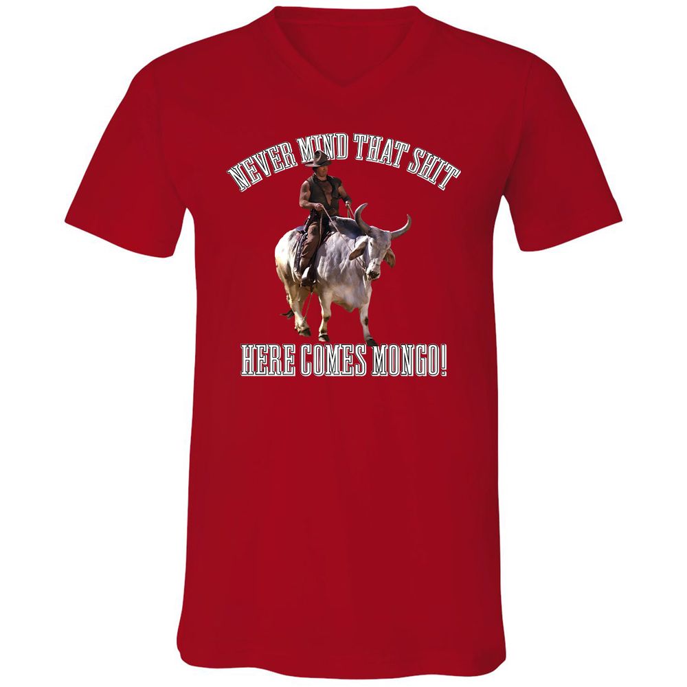 Unisex V-Neck T-Shirt - MV1V3Q4A - Red - 3