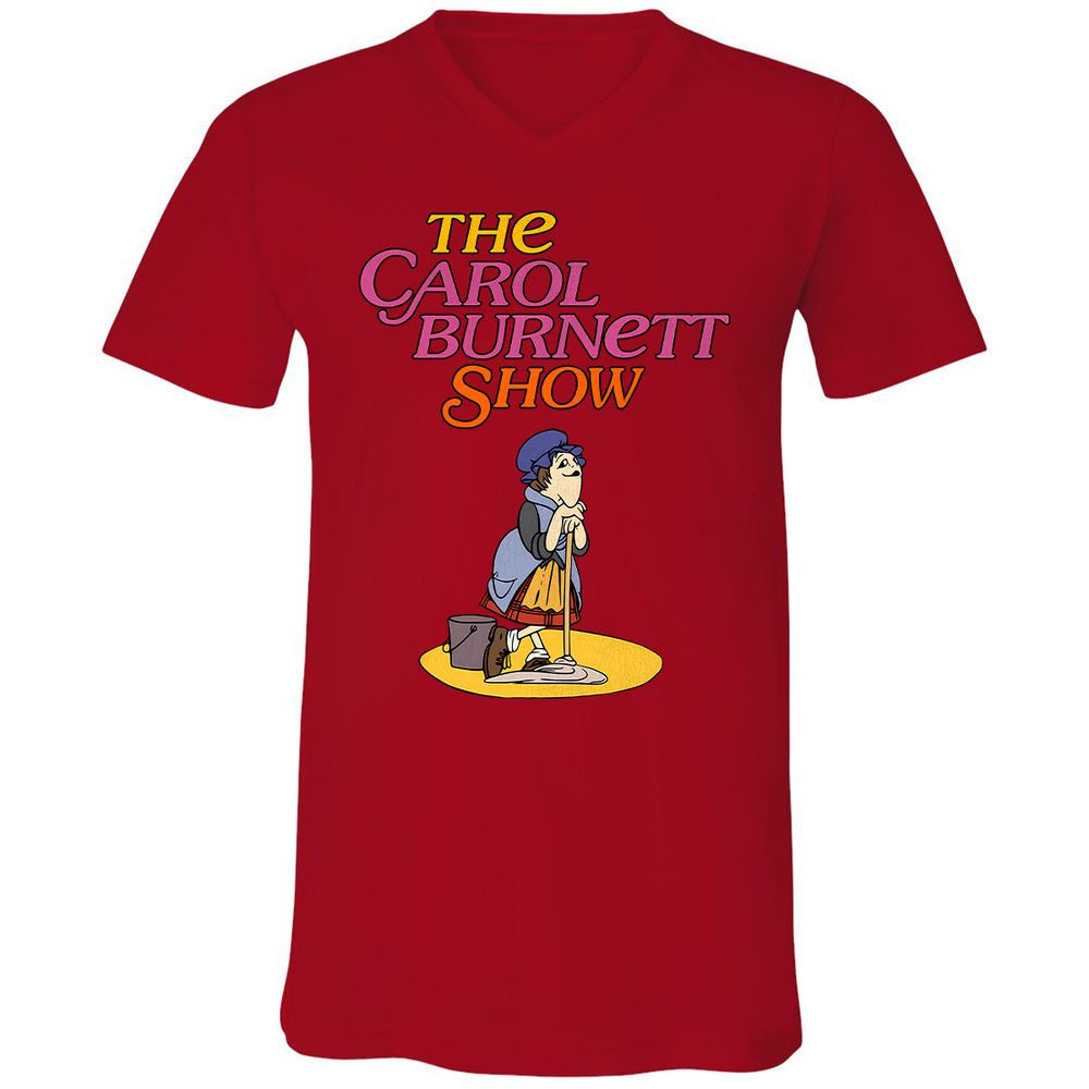 Unisex V-Neck T-Shirt - Z3V1L4M2 - Red - 3