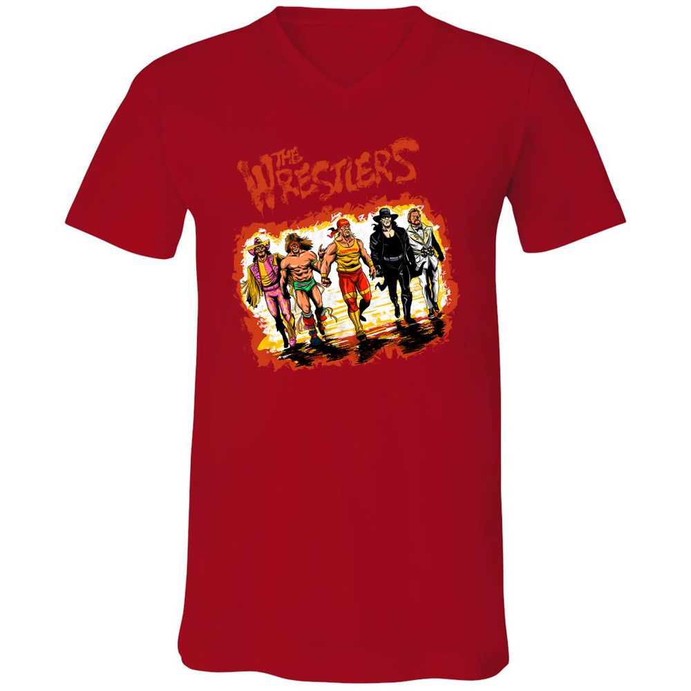 Unisex V-Neck T-Shirt - 2SWHU13X - Red - 3