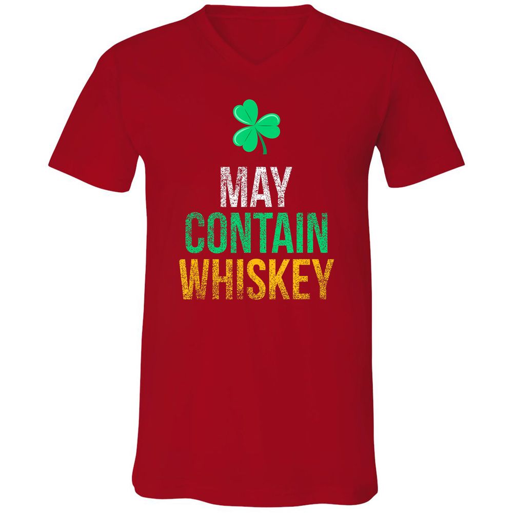 Unisex V-Neck T-Shirt - 44SP497V - Red - 3
