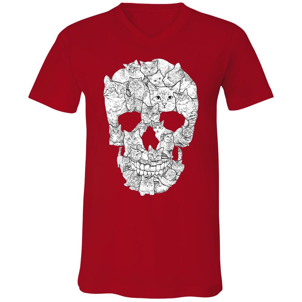 Unisex V-Neck T-Shirt - ZT3TLTST - Red - 3
