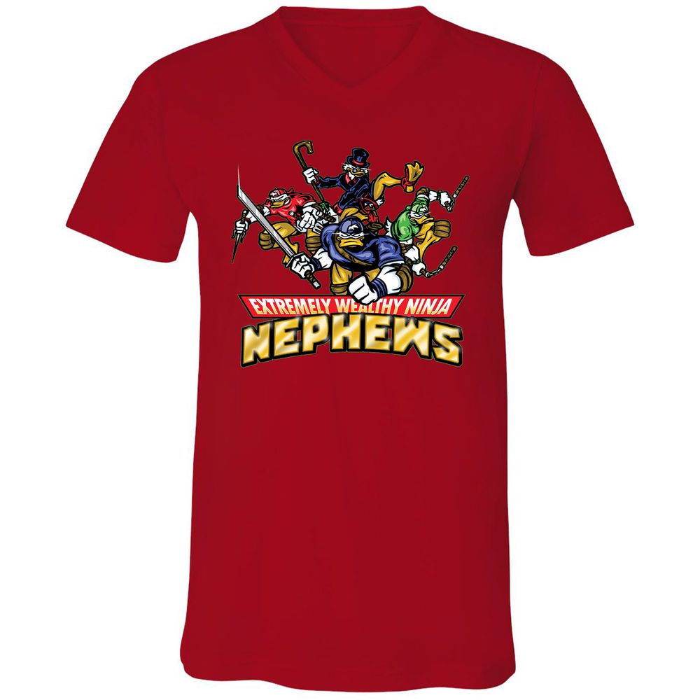 Unisex V-Neck T-Shirt - VZZY31PT - Red - 3