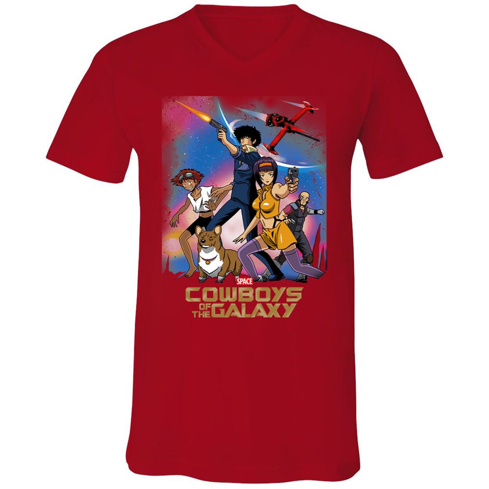 Unisex V-Neck T-Shirt - X413A22L - Red - 3
