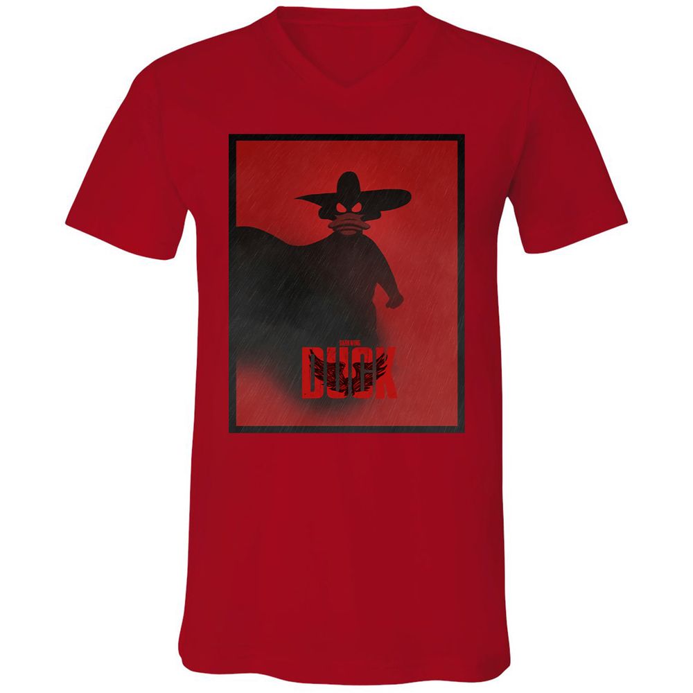 Unisex V-Neck T-Shirt - A44R8QRT - Red - 3