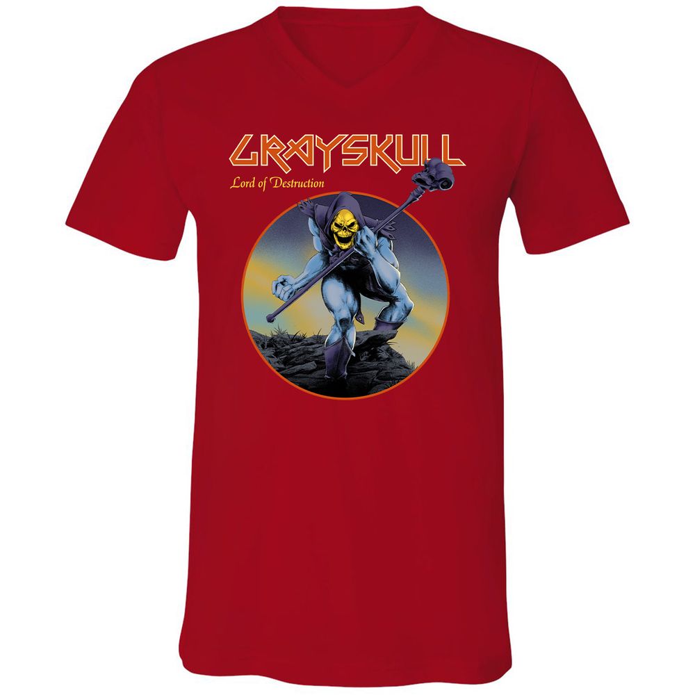 Unisex V-Neck T-Shirt - 84FZCFUN - Red - 3