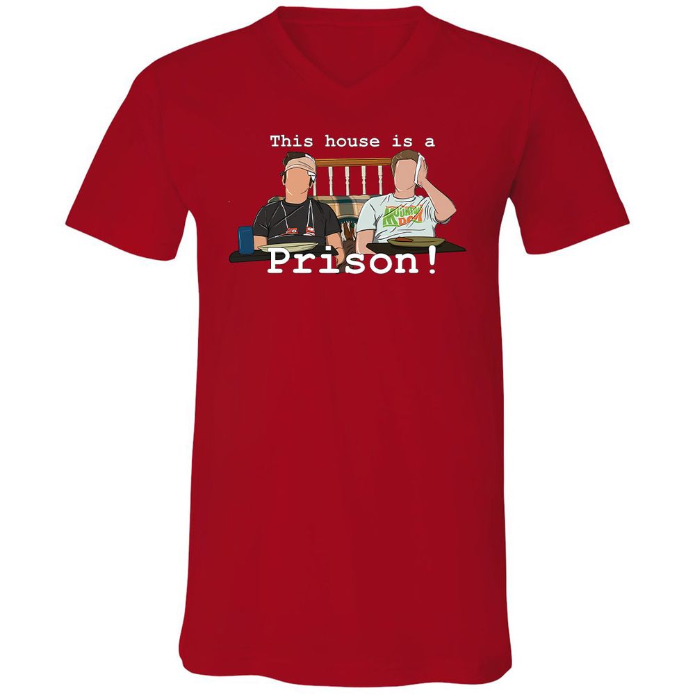 Unisex V-Neck T-Shirt - 2W476TUU - Red - 3