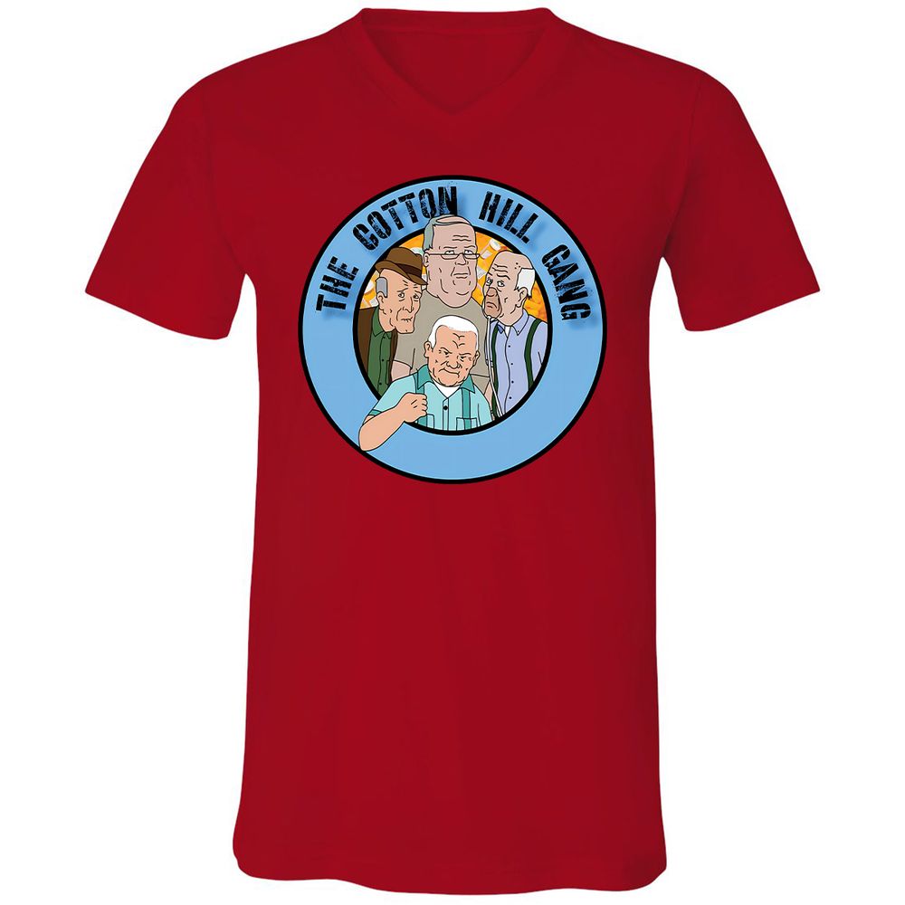 Unisex V-Neck T-Shirt - Z9J49874 - Red - 3