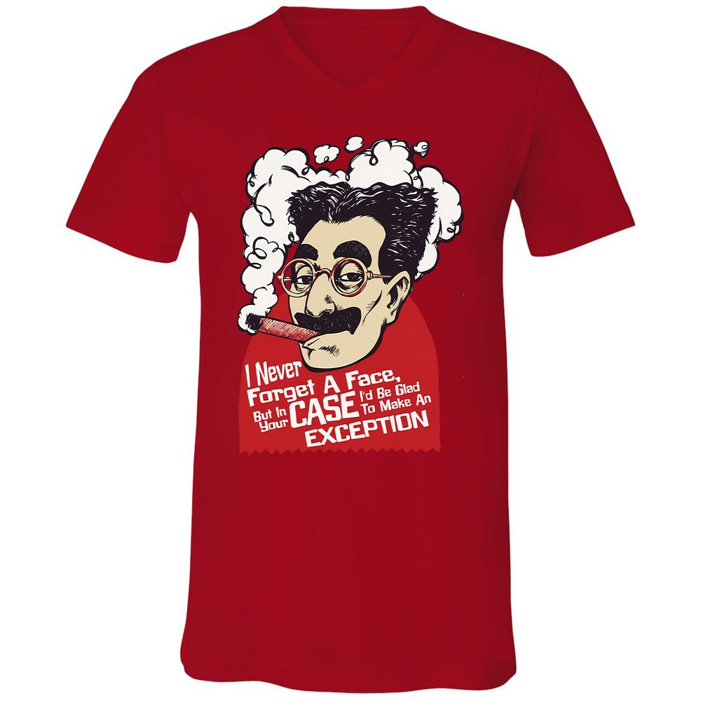 Unisex V-Neck T-Shirt - A34NAK4N - Red - 3