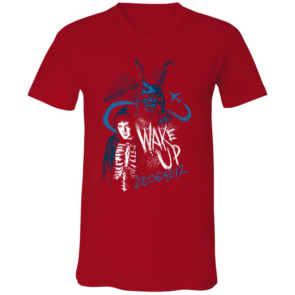 Unisex V-Neck T-Shirt - SB3LH27K - Red - 3