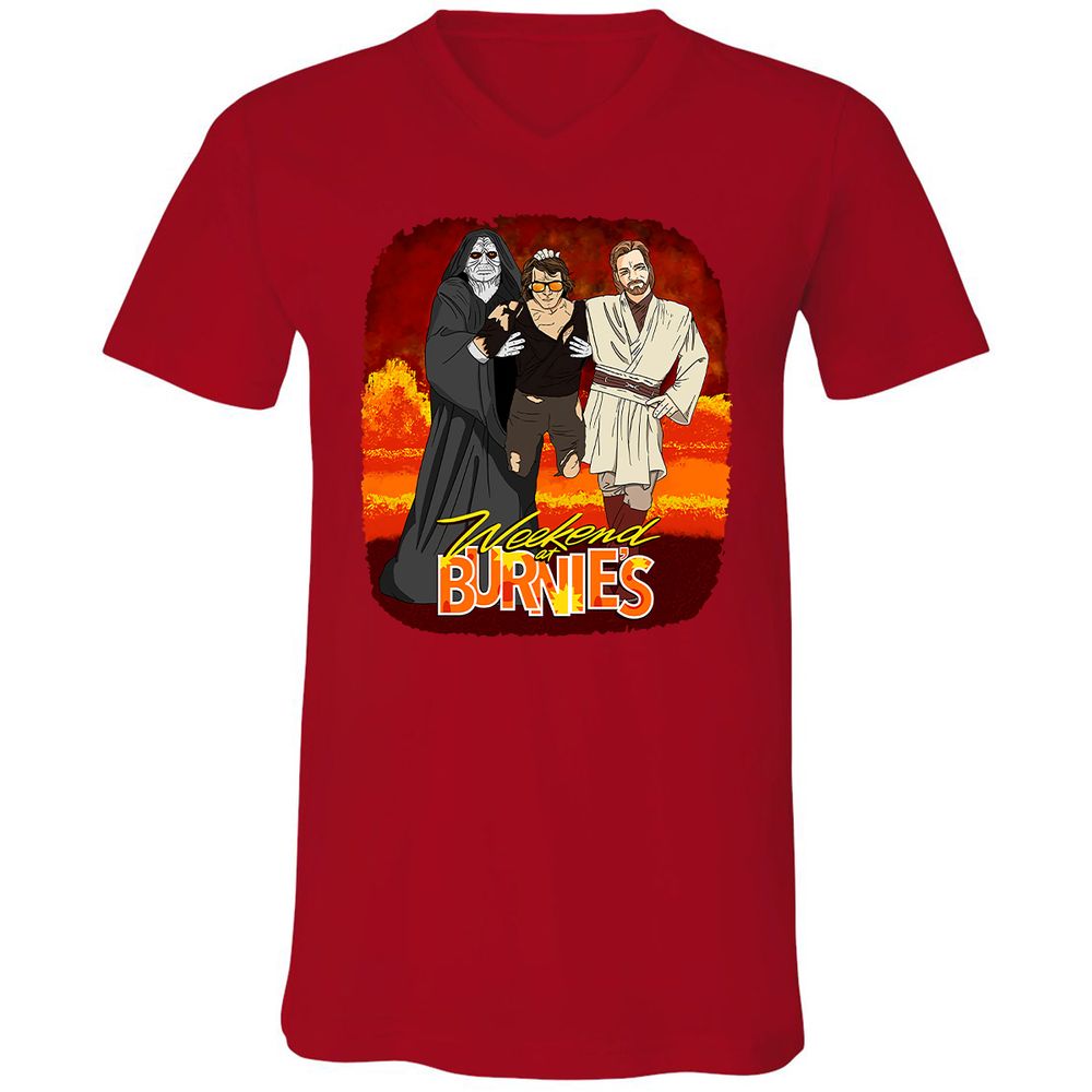 Unisex V-Neck T-Shirt - WW19K4FK - Red - 3