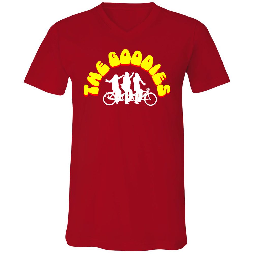 Unisex V-Neck T-Shirt - EME7BNMU - Red - 3