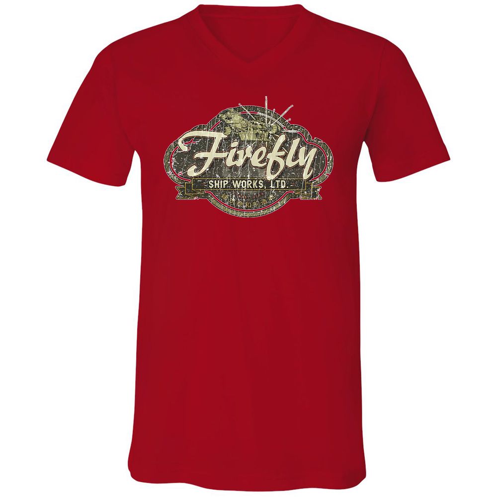 Unisex V-Neck T-Shirt - V816REAA - Red - 3