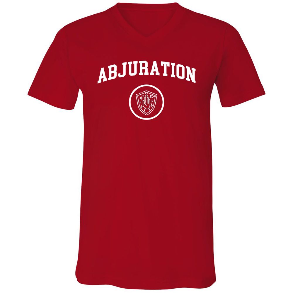 Unisex V-Neck T-Shirt - 9G7PD4H5 - Red - 3