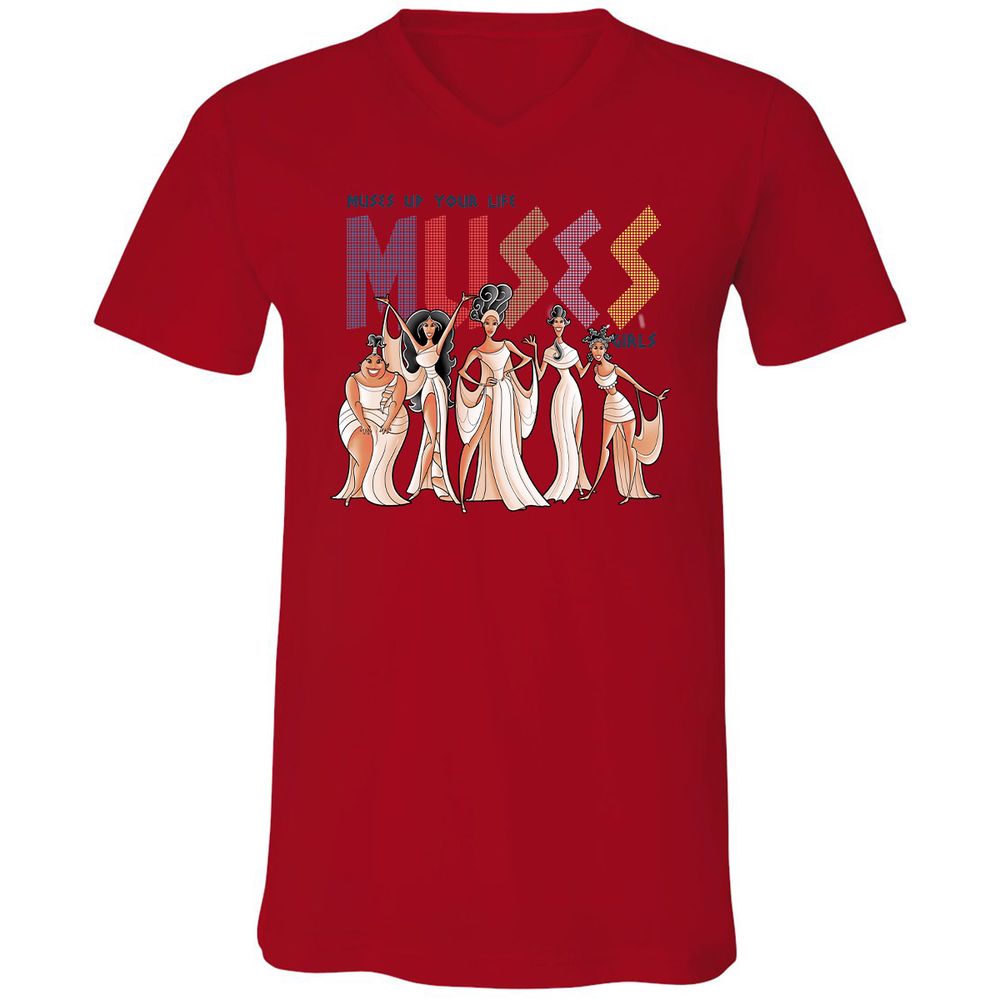 Unisex V-Neck T-Shirt - KL3G6MM6 - Red - 3