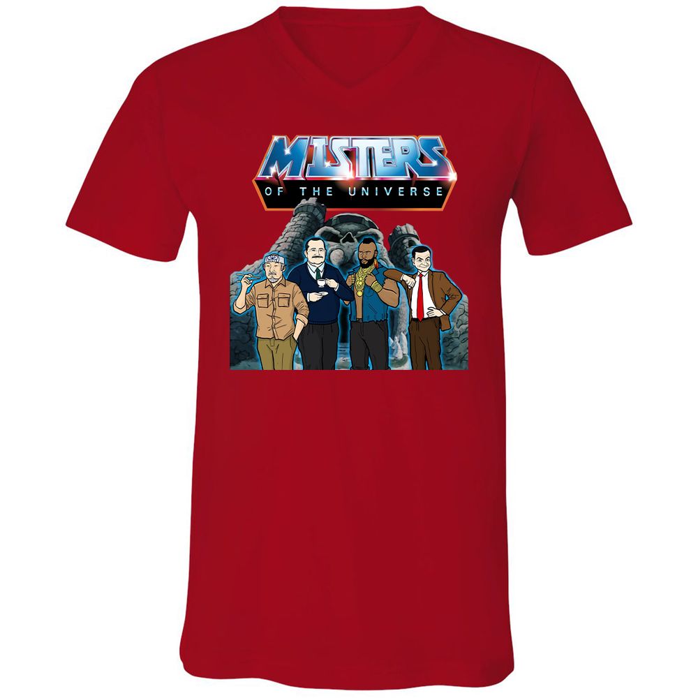Unisex V-Neck T-Shirt - CRAYZQV6 - Red - 3