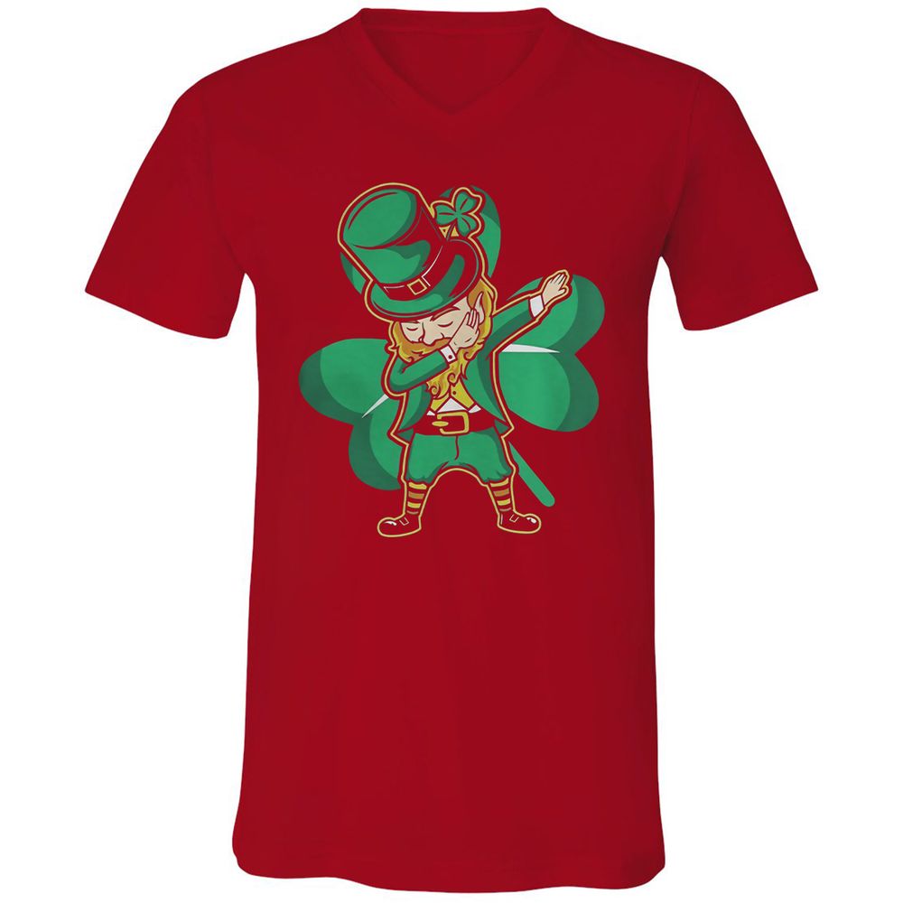 Unisex V-Neck T-Shirt - TC7FTDDD - Red - 3