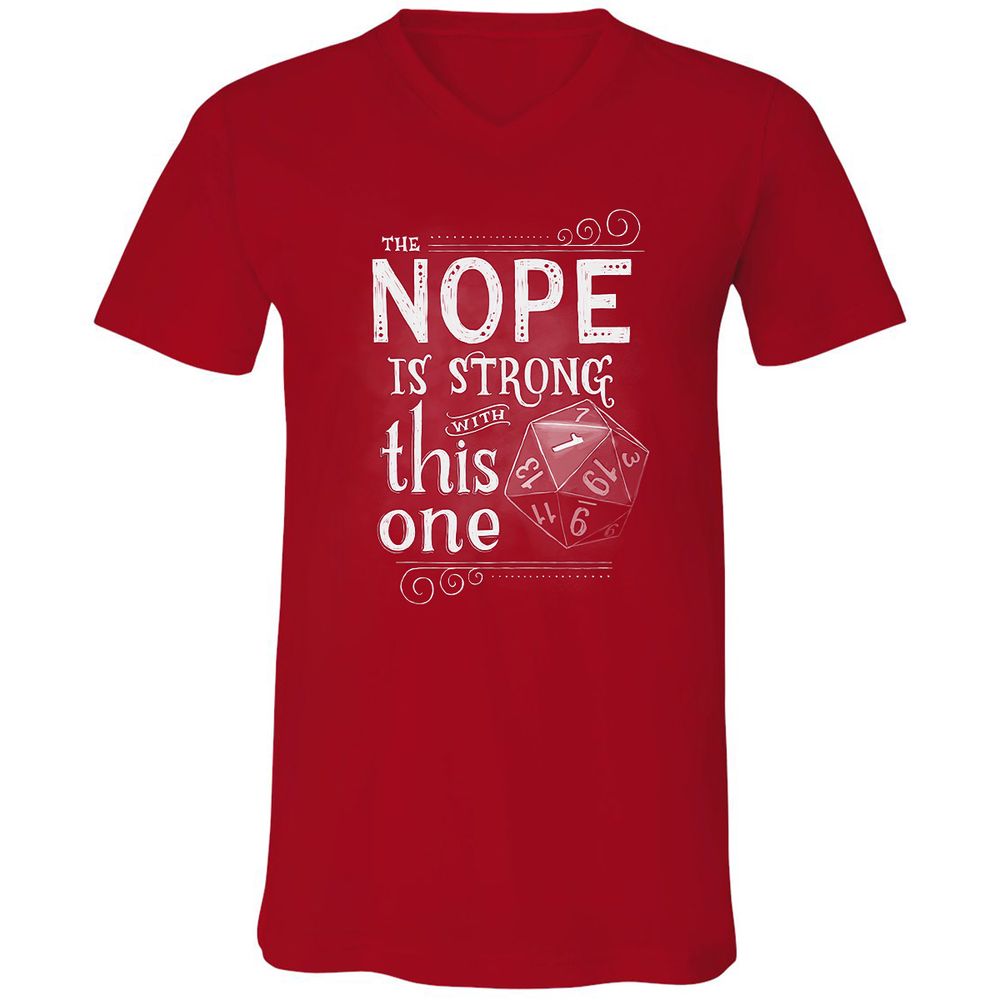 Unisex V-Neck T-Shirt - 28GQP5LC - Red - 3