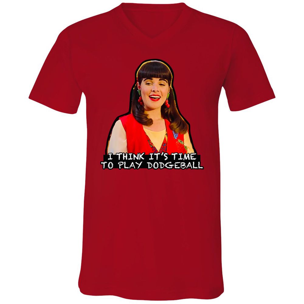 Unisex V-Neck T-Shirt - CNMR5UGP - Red - 3