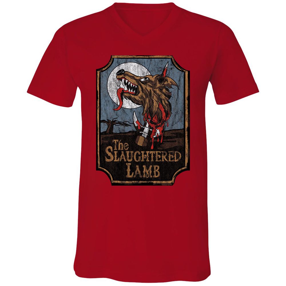 Unisex V-Neck T-Shirt - DLWPCGS2 - Red - 3