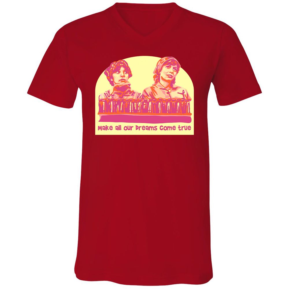 Unisex V-Neck T-Shirt - 3KA91UEZ - Red - 3