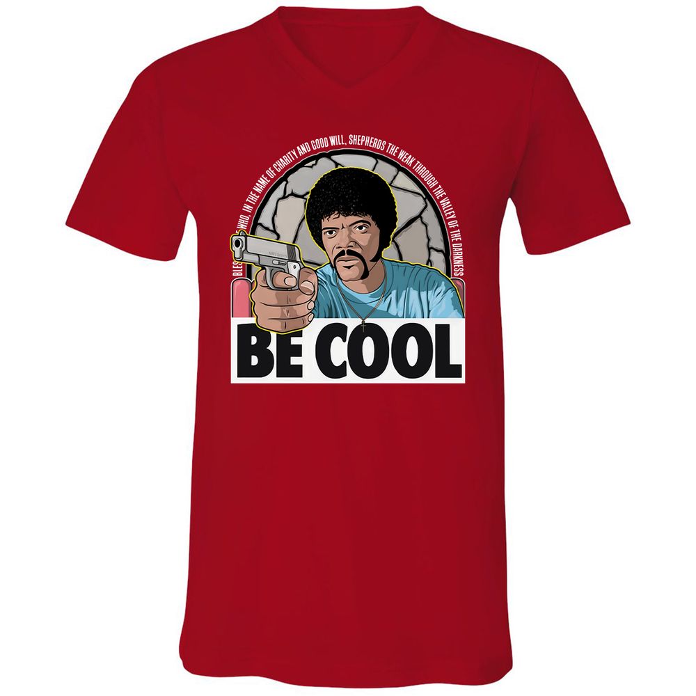 Unisex V-Neck T-Shirt - 2LPKRCMW - Red - 3