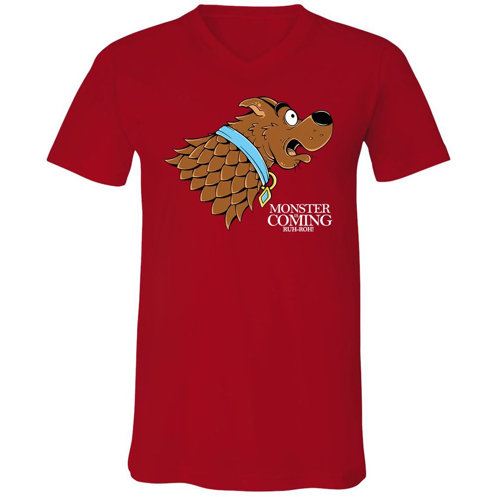Unisex V-Neck T-Shirt - 11341JKC - Red - 3