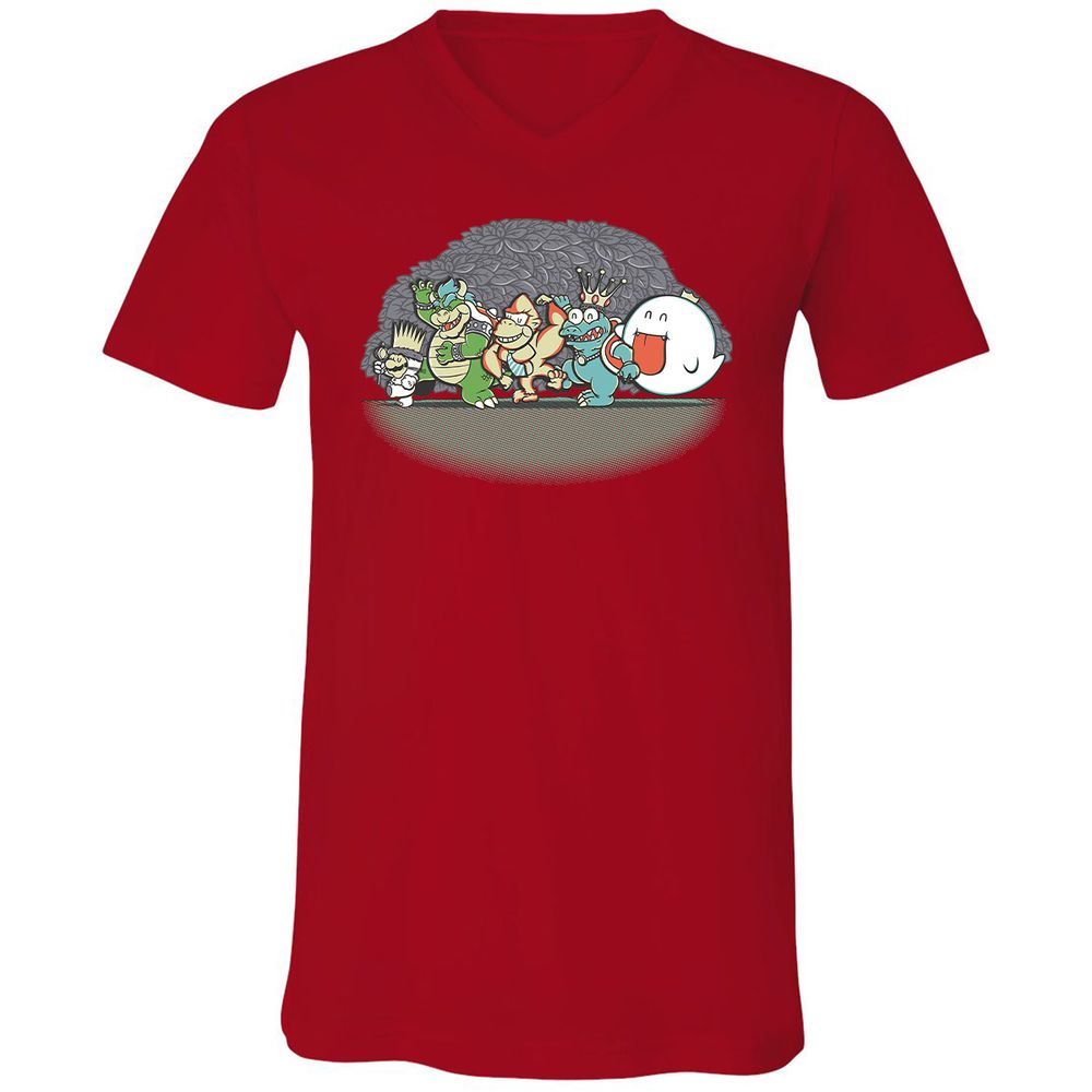 Unisex V-Neck T-Shirt - BPBL3LU5 - Red - 3