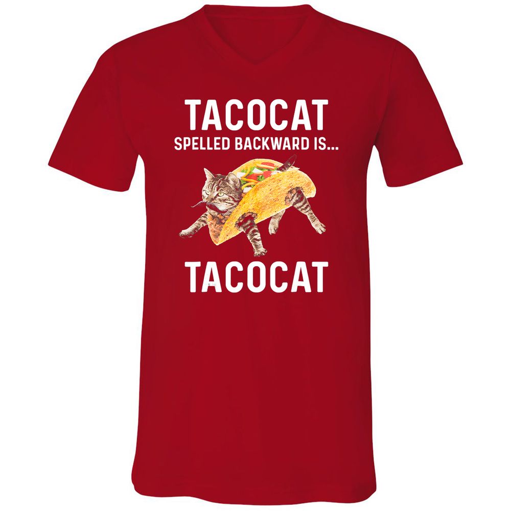 Unisex V-Neck T-Shirt - A3UZUB96 - Red - 3