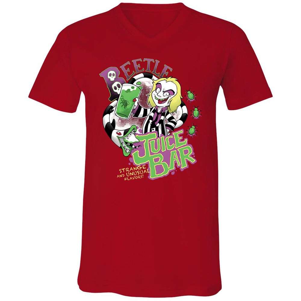 Unisex V-Neck T-Shirt - BYPAWC6X - Red - 3